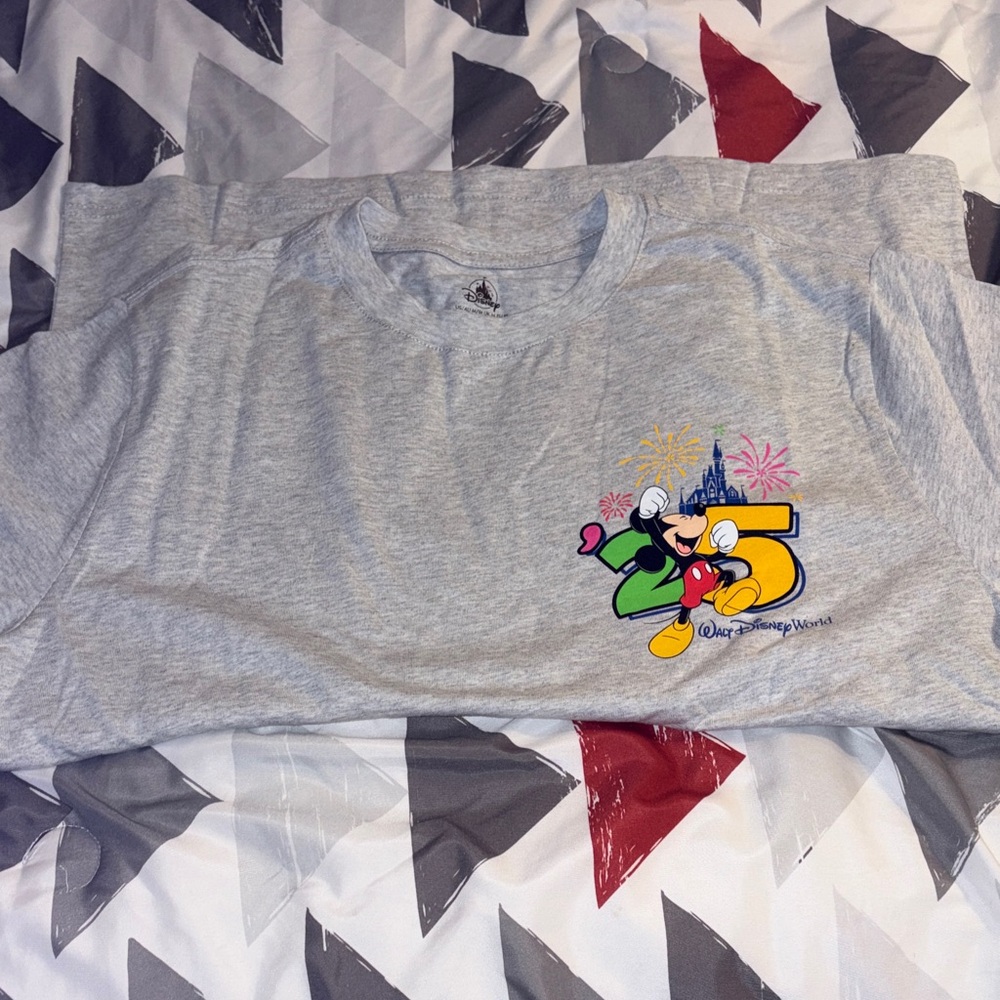Disney 2025 T-Shirt with Colorful Mickey Graphic - Picture 3 of 6